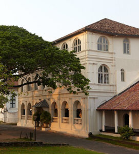 Amangalla luxury hotel in Galle Fort Sri Lanka colonial heritage exterior